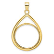 22 mm 14k Yellow Gold coin bezel for 22 mm Coin