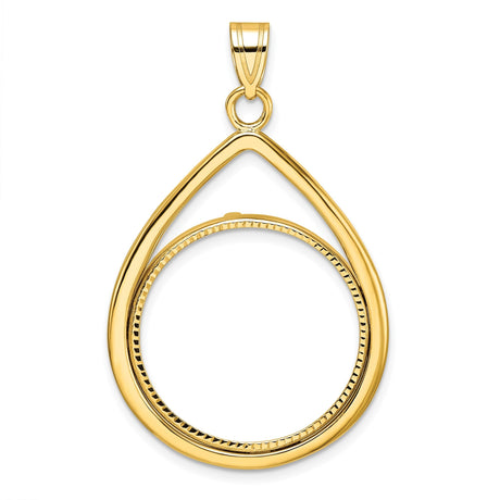 22 mm 14k Yellow Gold coin bezel for 22 mm Coin