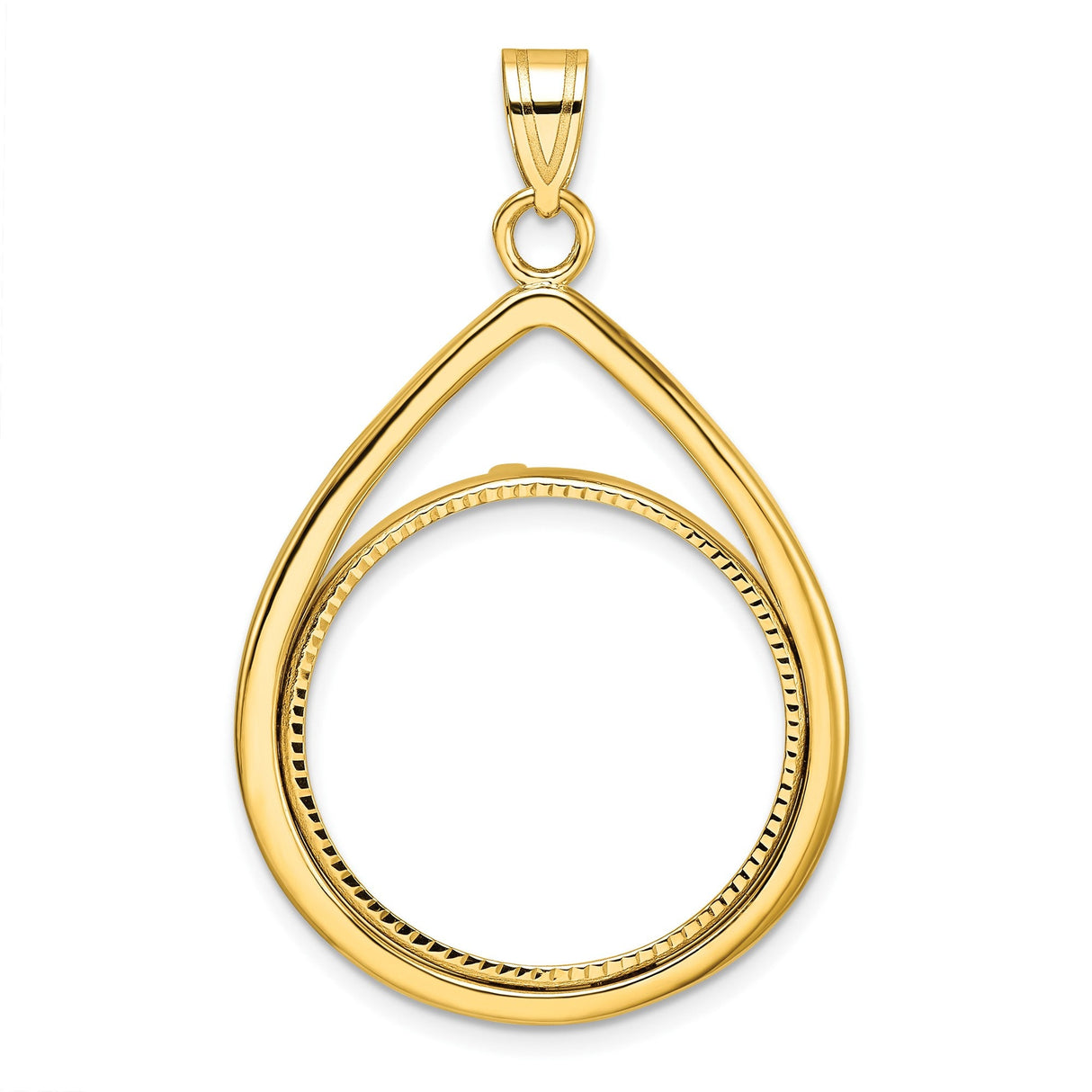 22 mm 14k Yellow Gold coin bezel for 22 mm Coin