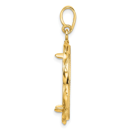 22 mm 14k Yellow Gold coin bezel for 22 mm Coin — alternate view