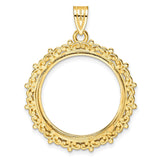 22 mm 14k Yellow Gold coin bezel for 22 mm Coin — additional image