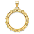 22 mm 14k Yellow Gold coin bezel for 22 mm Coin