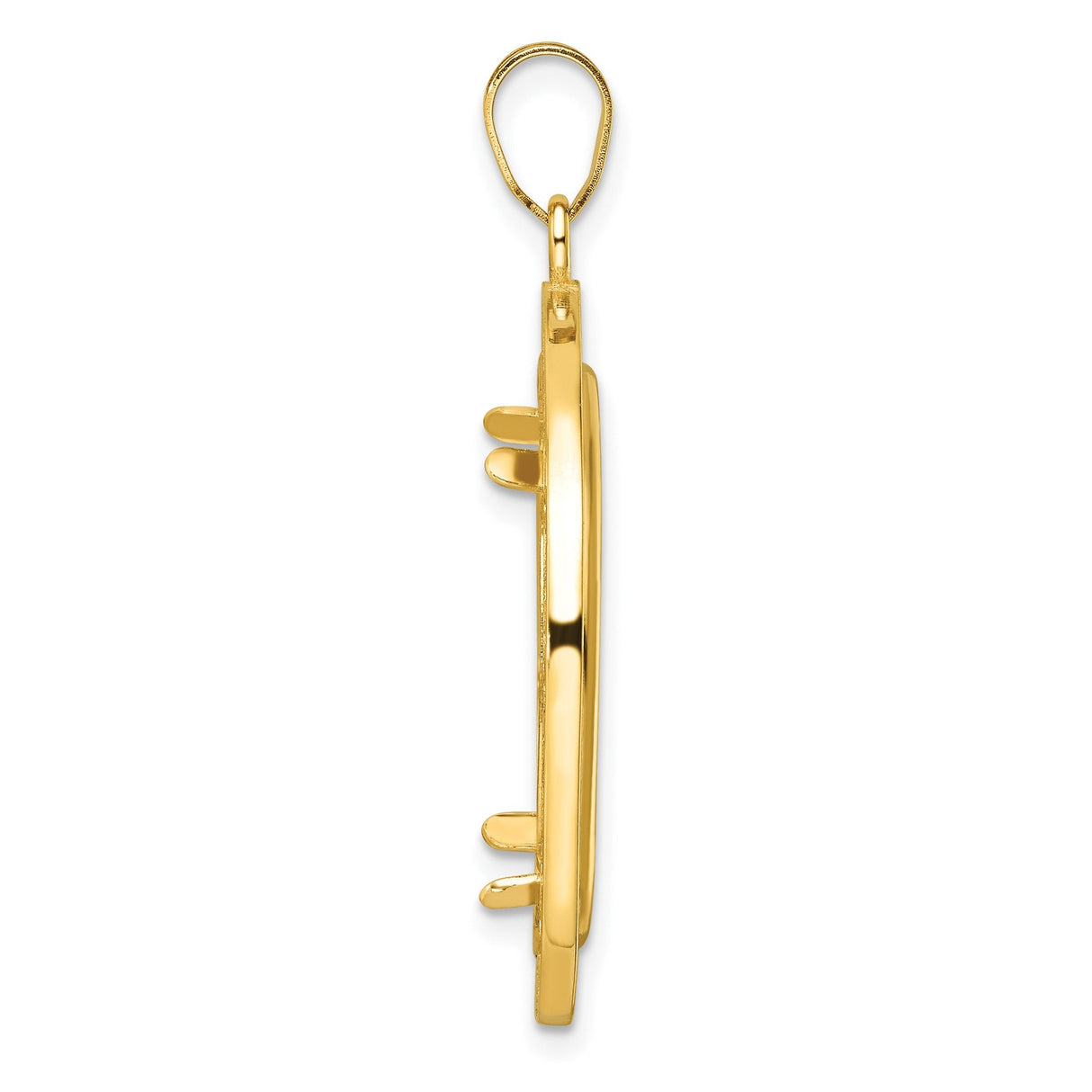 22 mm 14k Yellow Gold coin bezel for 22 mm Coin — alternate view