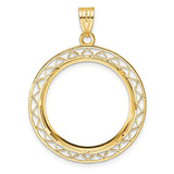 22 mm 14k Yellow Gold coin bezel for 22 mm Coin — additional image