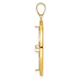 22 mm 14k Yellow Gold coin bezel for 22 mm Coin — alternate view