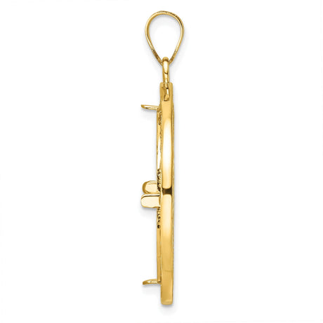 22 mm 14k Yellow Gold coin bezel for 22 mm Coin — alternate view