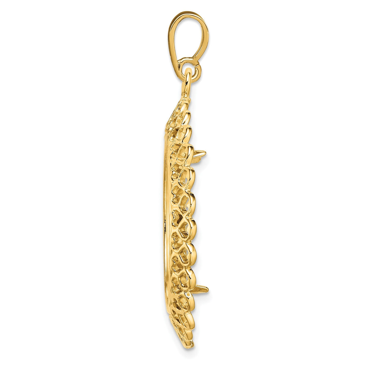 22 mm 14k Yellow Gold coin bezel for 22 mm Coin — alternate view