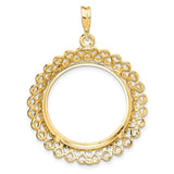 22 mm 14k Yellow Gold coin bezel for 22 mm Coin — additional image
