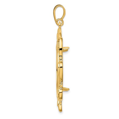 22 mm 14k Yellow Gold coin bezel for 22 mm Coin — alternate view