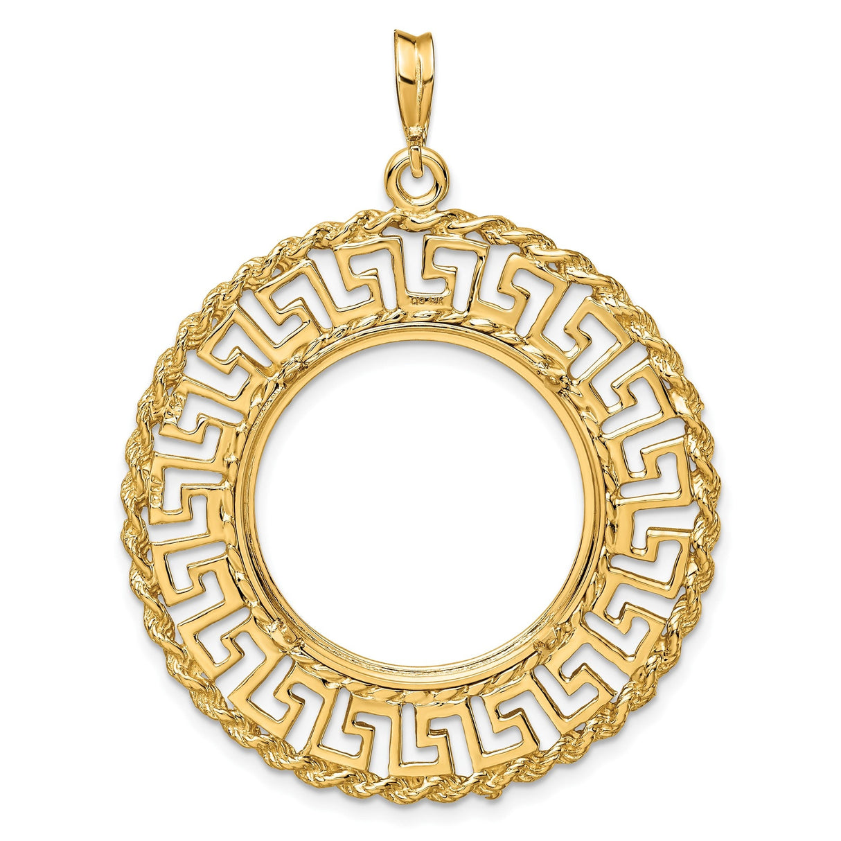 22 mm 14k Yellow Gold coin bezel for 22 mm Coin — additional image