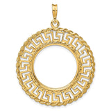 22 mm 14k Yellow Gold coin bezel for 22 mm Coin — additional image