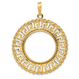 22 mm 14k Yellow Gold coin bezel for 22 mm Coin