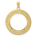 22 mm 14k Yellow Gold coin bezel for 22 mm Coin — additional image