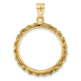 22 mm 14k Yellow Gold coin bezel for 22 mm Coin — additional image