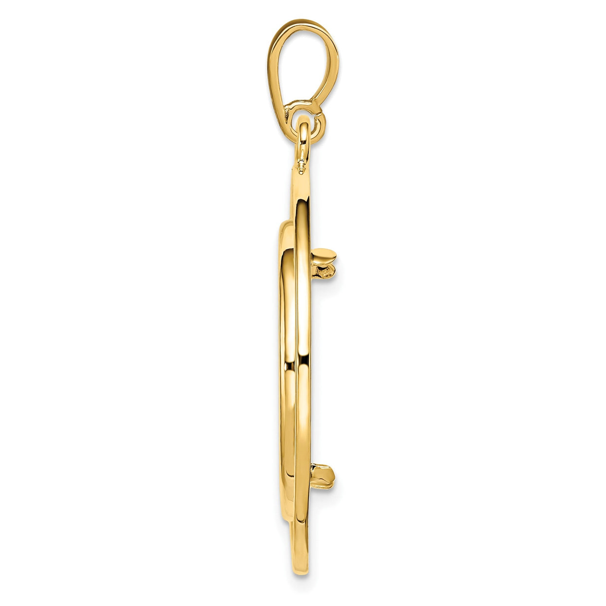 22 mm 14k Yellow Gold coin bezel for 22 mm Coin — alternate view