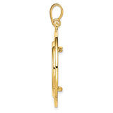 22 mm 14k Yellow Gold coin bezel for 22 mm Coin — alternate view