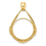 22 mm 14k Yellow Gold coin bezel for 22 mm Coin — additional image