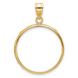 22 mm 10k Yellow Gold coin bezel for 22 mm Coin