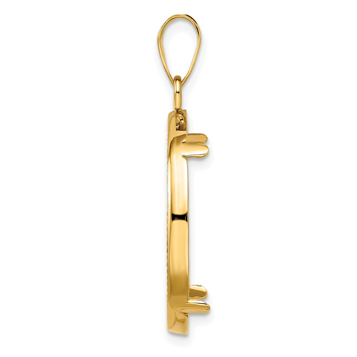 22 mm 14k Yellow Gold coin bezel for 22 mm Coin — alternate view
