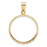 22 mm 14k Yellow Gold coin bezel for 22 mm Coin — additional image