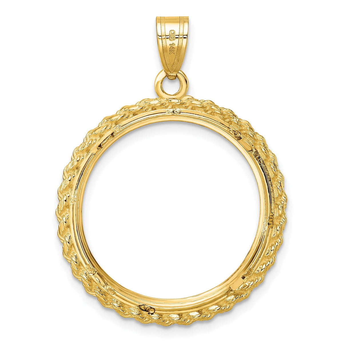 22 mm 14k Yellow Gold coin bezel for 22 mm Coin — additional image
