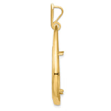 22 mm 14k Yellow Gold coin bezel for 22 mm Coin — alternate view