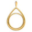 22 mm 14k Yellow Gold coin bezel for 22 mm Coin