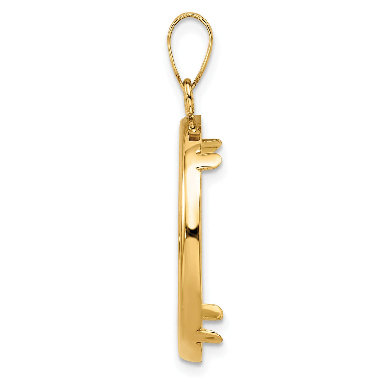 22 mm 14k Yellow Gold coin bezel for 22 mm Coin — alternate view