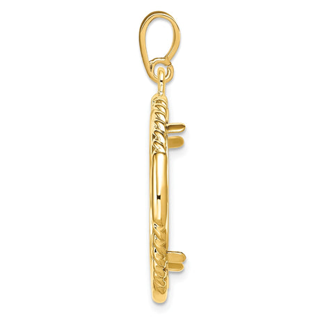 22 mm 14k Yellow Gold coin bezel for 22 mm Coin — alternate view