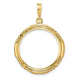 22 mm 14k Yellow Gold coin bezel for 22 mm Coin — additional image