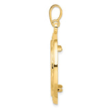 22 mm 14k Yellow Gold coin bezel for 22 mm Coin — alternate view