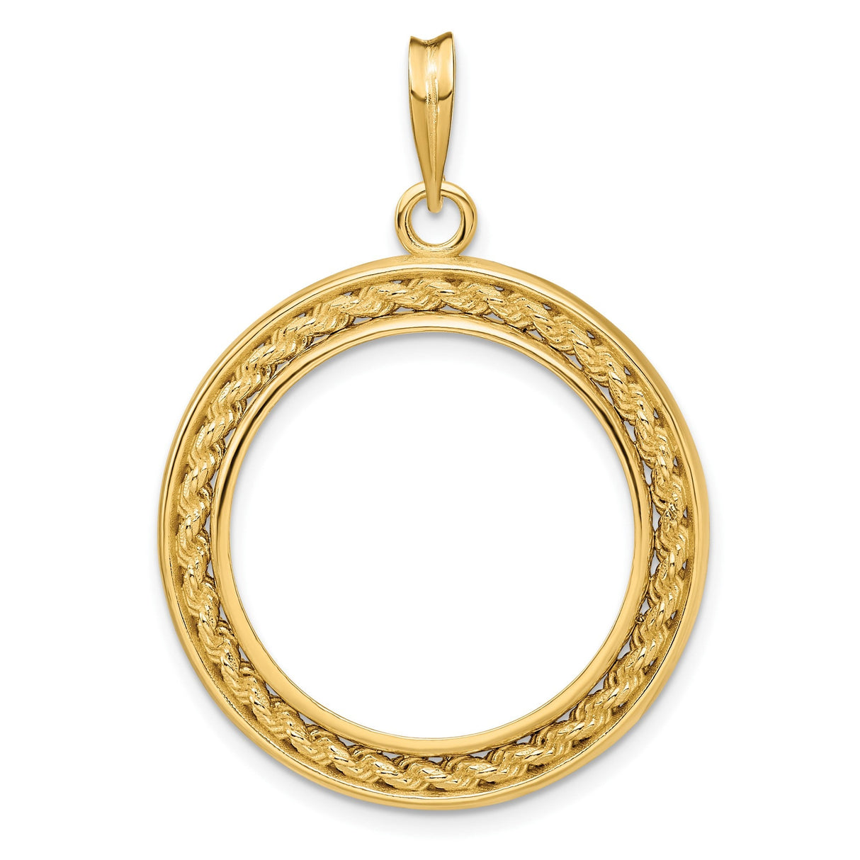 22 mm 14k Yellow Gold coin bezel for 22 mm Coin