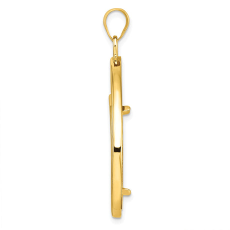 22 mm 14k Yellow Gold coin bezel for 22 mm Coin — alternate view