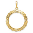 22 mm 14k Yellow Gold coin bezel for 22 mm Coin