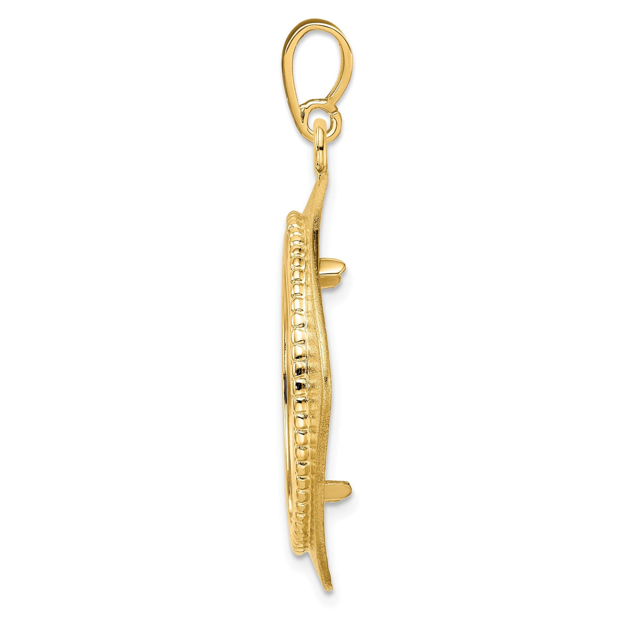 22 mm 14k Yellow Gold coin bezel for 22 mm Coin — alternate view