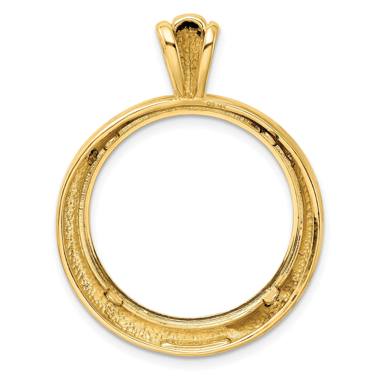 22 mm 14k Yellow Gold coin bezel for 22 mm Coin — additional image