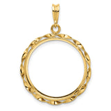 22 mm 14k Yellow Gold coin bezel for 22 mm Coin — additional image