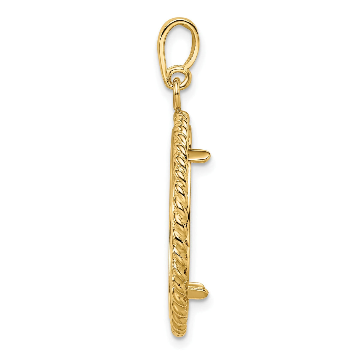 22 mm 14k Yellow Gold coin bezel for 22 mm Coin — alternate view