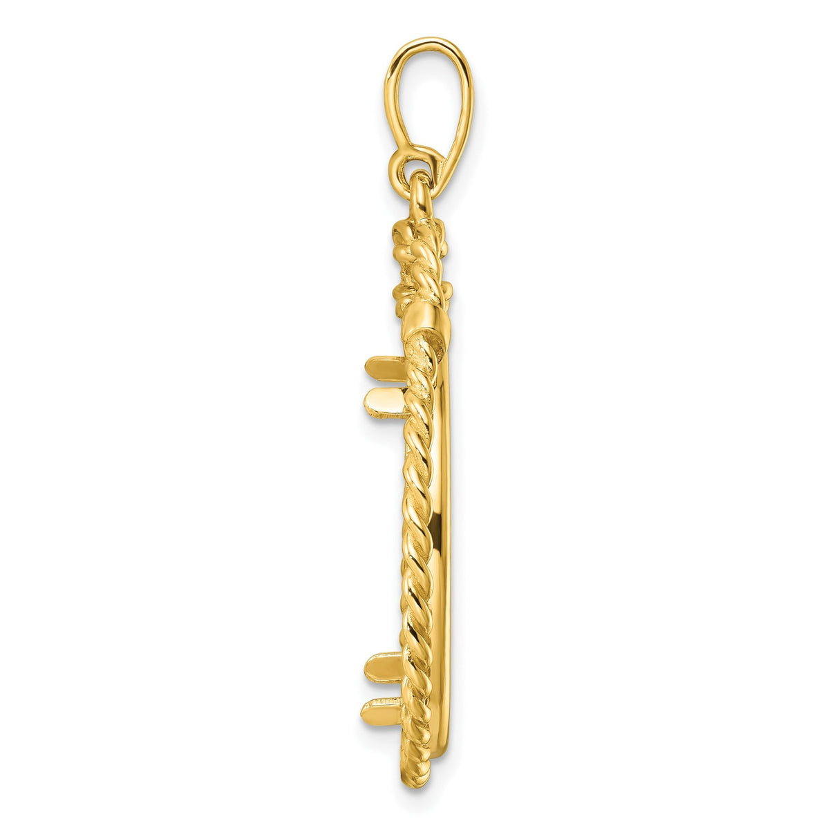 22 mm 14k Yellow Gold coin bezel for 22 mm Coin — alternate view