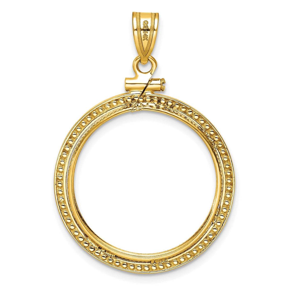 22 mm 14k Yellow Gold coin bezel for 22 mm Coin — additional image