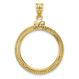 22 mm 14k Yellow Gold coin bezel for 22 mm Coin — additional image