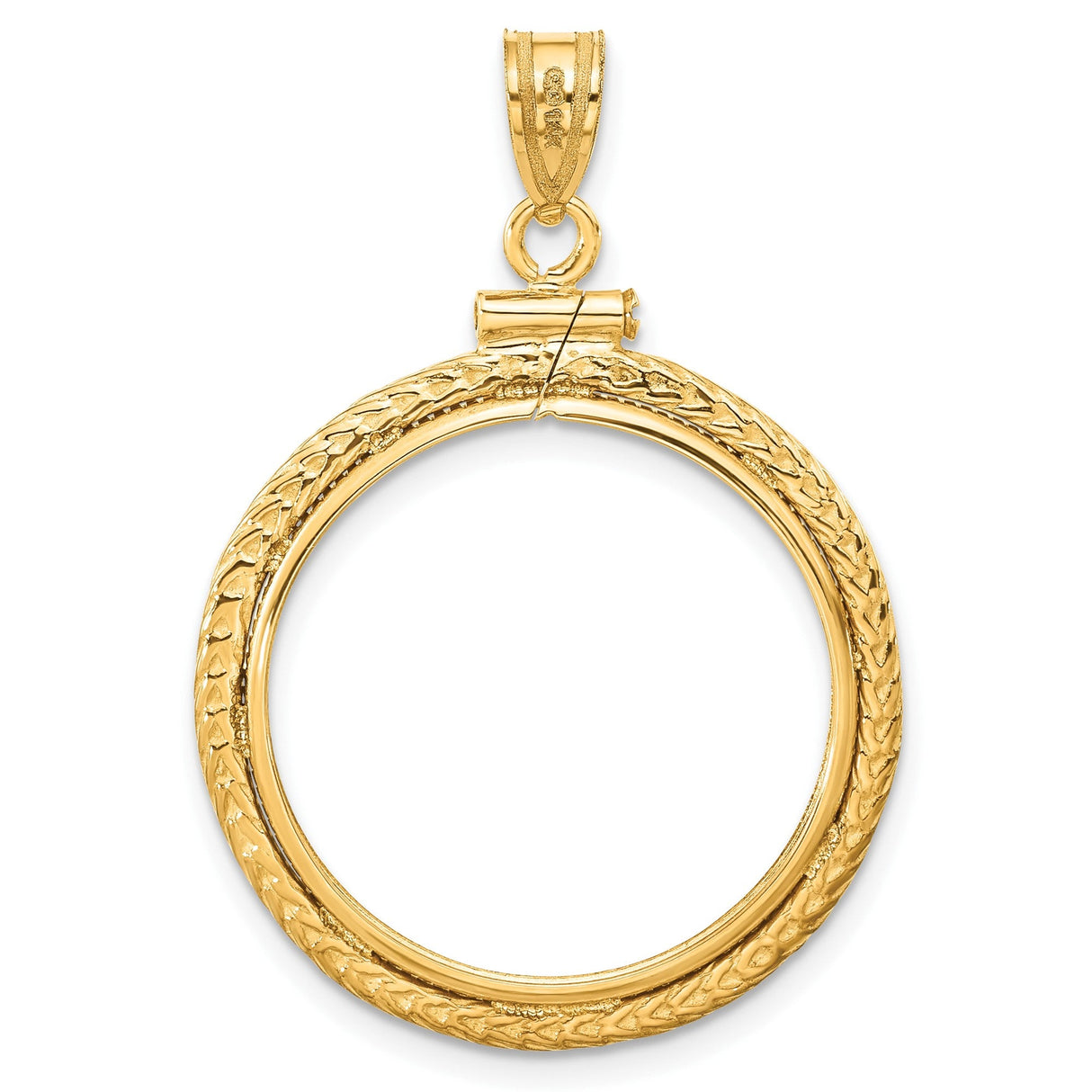 22 mm 14k Yellow Gold coin bezel for 22 mm Coin — additional image