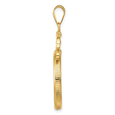 22 mm 14k Yellow Gold coin bezel for 22 mm Coin — alternate view
