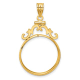 22 mm 14k Yellow Gold coin bezel for 22 mm Coin — additional image