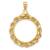 22 mm 14k Yellow Gold coin bezel for 22 mm Coin — additional image