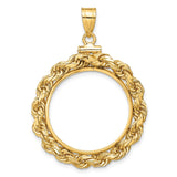 22 mm 14k Yellow Gold coin bezel for 22 mm Coin