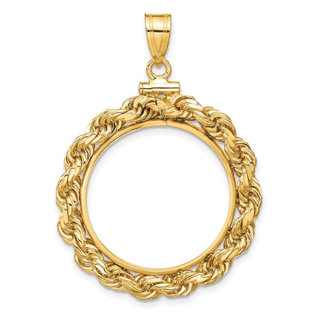 22 mm 14k Yellow Gold coin bezel for 22 mm Coin