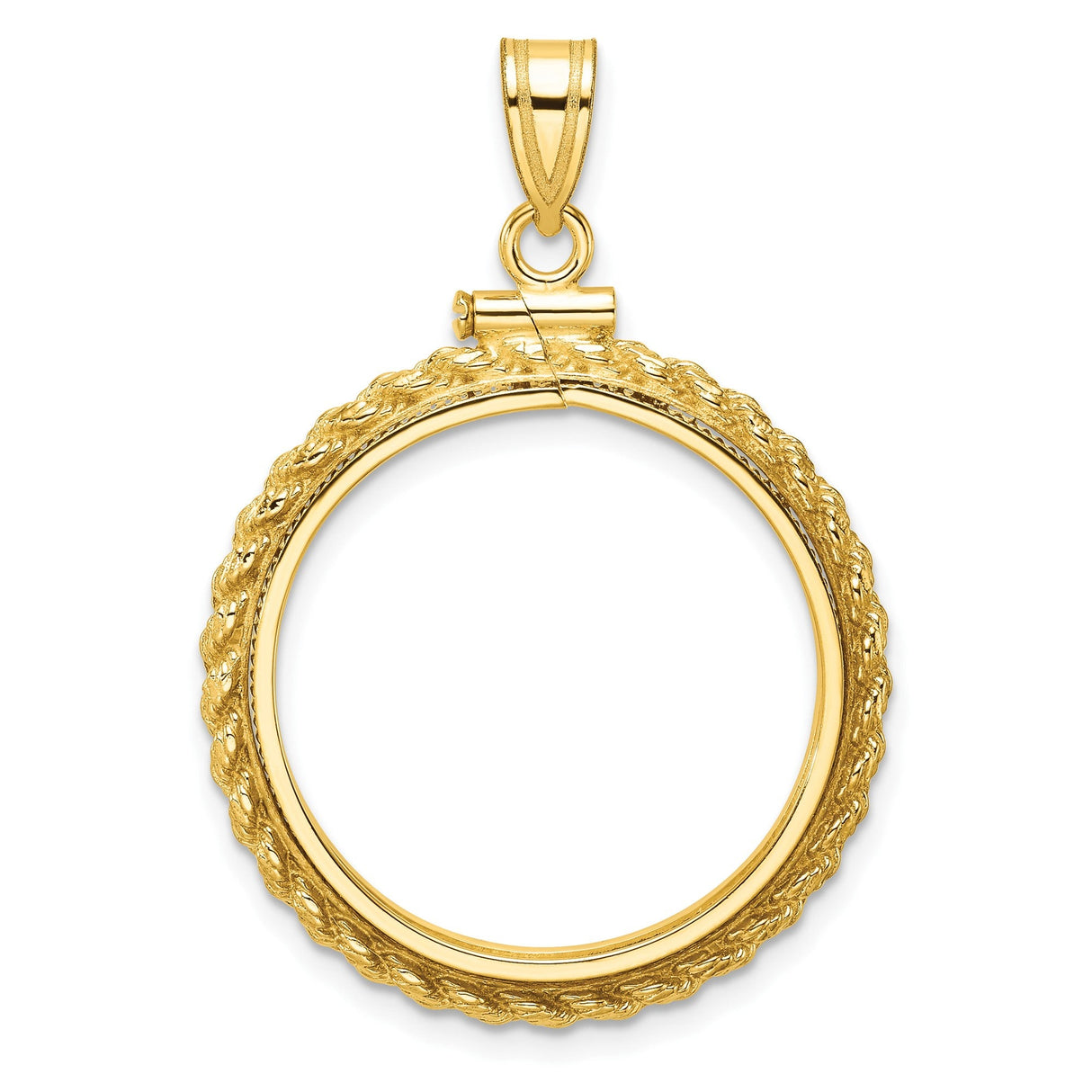 22 mm 14k Yellow Gold coin bezel for 22 mm Coin