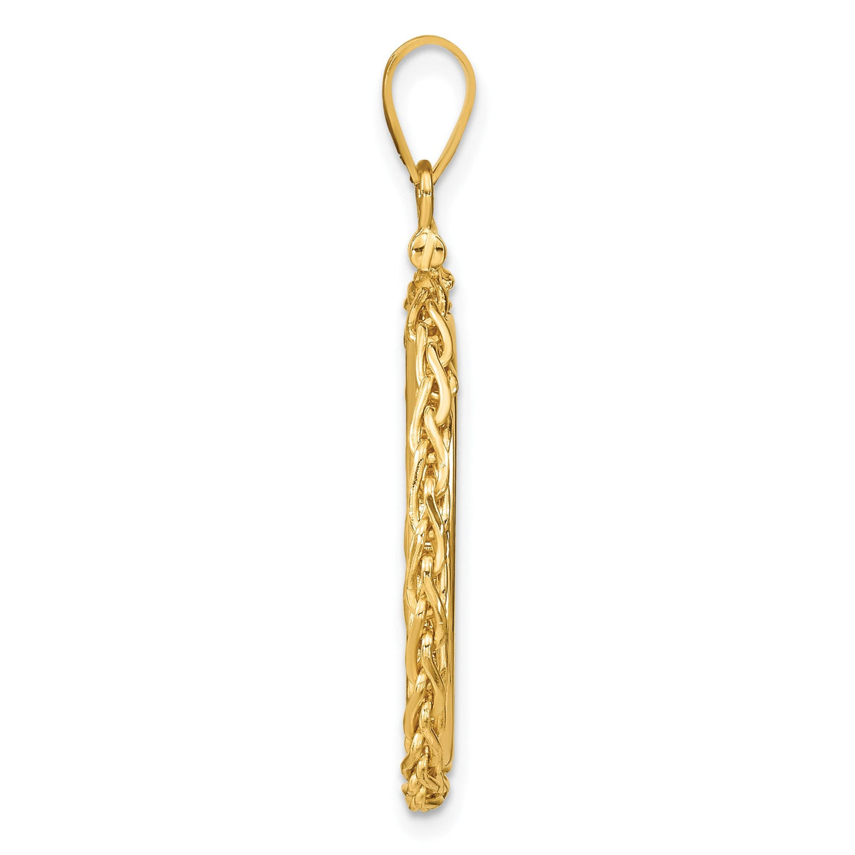 22 mm 14k Yellow Gold coin bezel for 22 mm Coin — alternate view