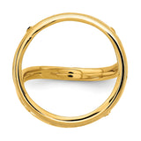 22 mm 14k Yellow Gold coin bezel for 22 mm Coin — additional image